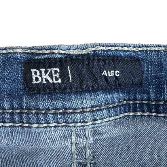 BKE Alec Jeans Mens Size 31x30 Measures 30x28.5 Blue Stretch Slim Leg Straight - Picture 3 of 9